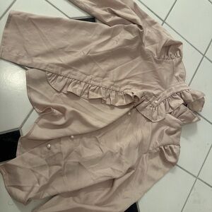 Ruffled Pink Blouse